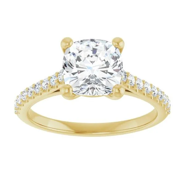 Accented Infinity-Inspired Engagement Ring Image 3 Raleigh Diamond Fine Jewelry Raleigh, NC