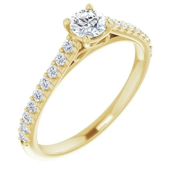 Accented Infinity-Inspired Engagement Ring J. Thomas Jewelers Rochester Hills, MI