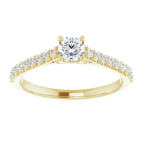 Accented Infinity-Inspired Engagement Ring Image 3 Futer Bros Jewelers York, PA