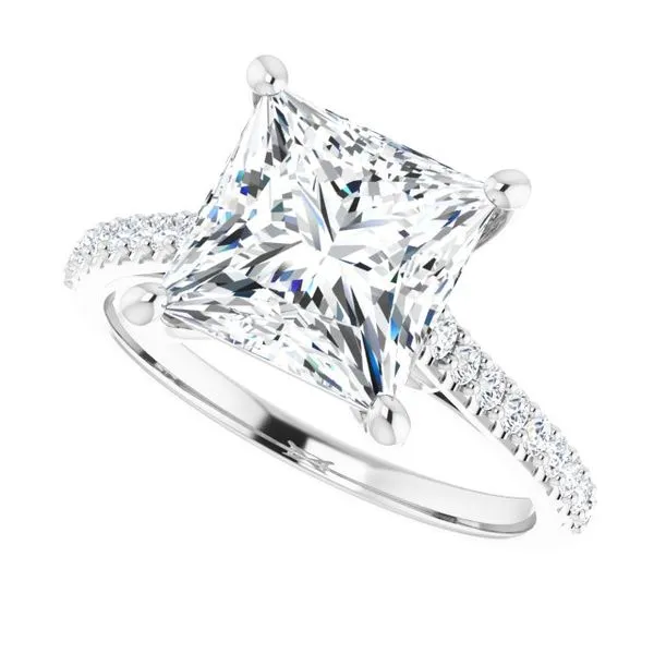 Accented Infinity-Inspired Engagement Ring Image 5 Vulcan's Forge LLC KANSAS CITY, MO