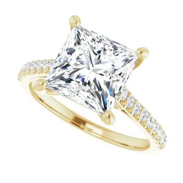 Accented Infinity-Inspired Engagement Ring Image 5 Don's Jewelry & Design Washington, IA