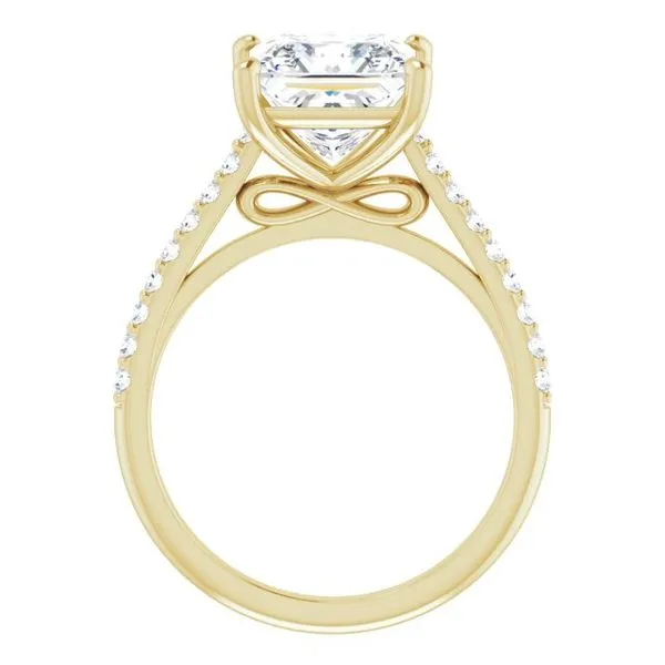 Accented Infinity-Inspired Engagement Ring Image 2 Paul James Jewelers Angels Camp, CA