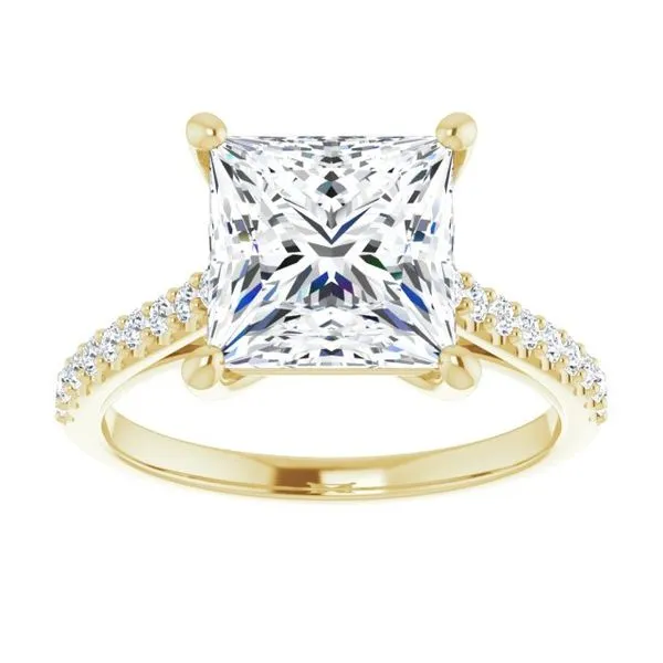 Accented Infinity-Inspired Engagement Ring Image 3 Mark Jewellers La Crosse, WI