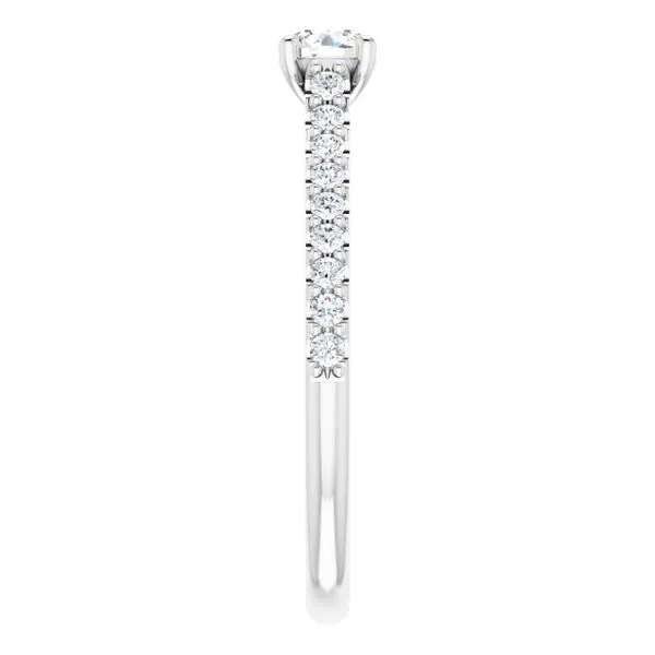 Accented Infinity-Inspired Engagement Ring Image 4 Austin's Fine Diamonds & Jewelry Lyndhurst, NJ