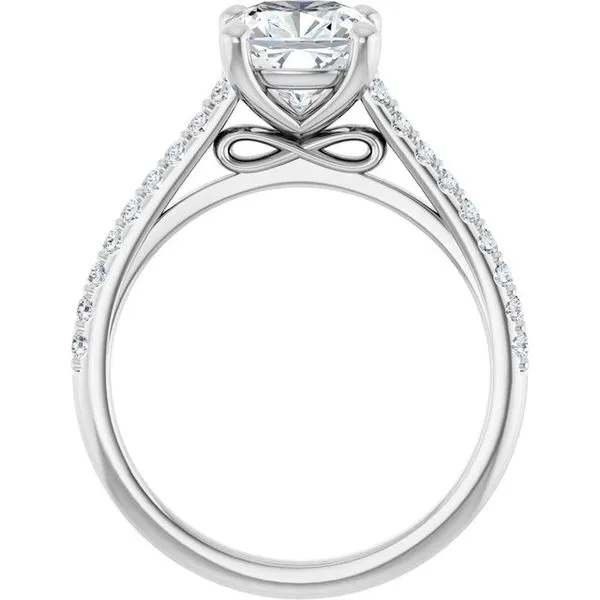 Accented Infinity-Inspired Engagement Ring Image 2 Jimmy Smith Jewelers Decatur, AL