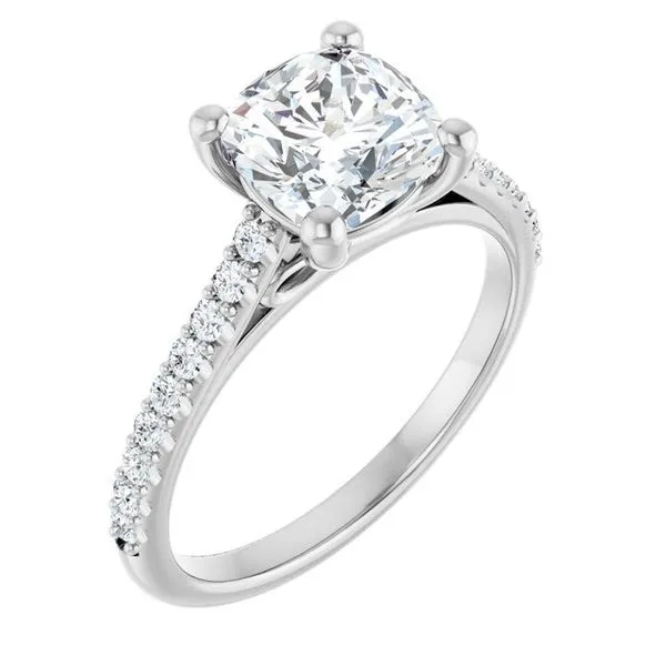 Accented Infinity-Inspired Engagement Ring Paul James Jewelers Angels Camp, CA