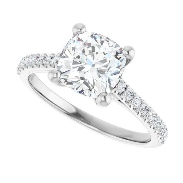 Accented Infinity-Inspired Engagement Ring Image 5 Paul James Jewelers Angels Camp, CA