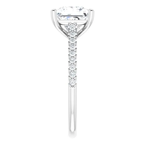 Accented Infinity-Inspired Engagement Ring Image 4 Don's Jewelry & Design Washington, IA