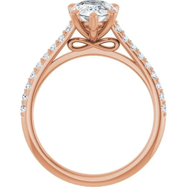 Accented Infinity-Inspired Engagement Ring Image 2 Futer Bros Jewelers York, PA