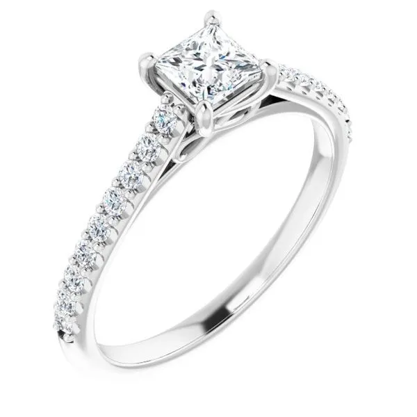 Accented Infinity-Inspired Engagement Ring Paul James Jewelers Angels Camp, CA