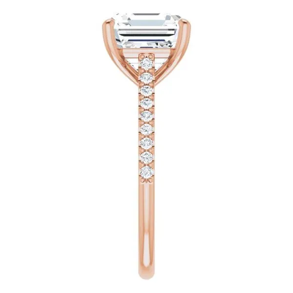 Accented Infinity-Inspired Engagement Ring Image 4 JF Jones Jewelers Rochester, NY