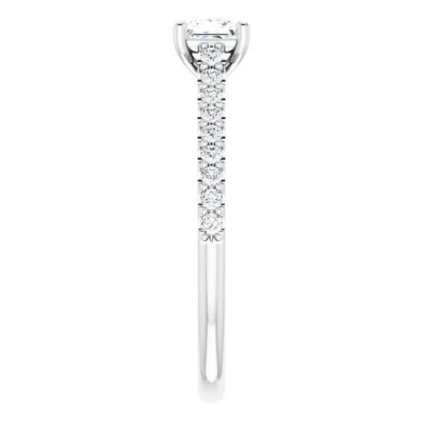 Accented Infinity-Inspired Engagement Ring Image 4 Mark Jewellers La Crosse, WI