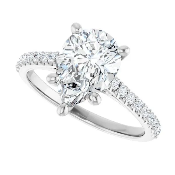 Accented Infinity-Inspired Engagement Ring Image 5 Shipley's Fine Jewelry Hampstead, MD