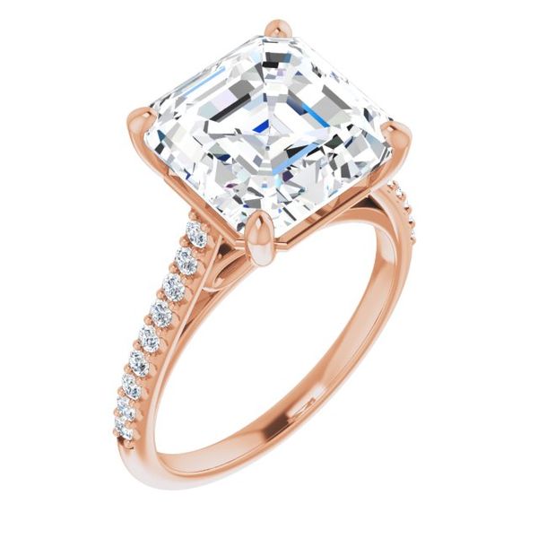 Accented Infinity-Inspired Engagement Ring
