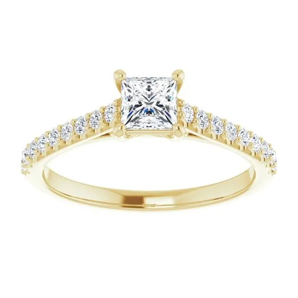 Accented Infinity-Inspired Engagement Ring Image 3 Mark Jewellers La Crosse, WI