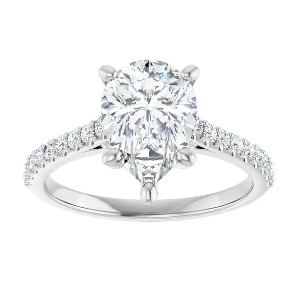Accented Infinity-Inspired Engagement Ring Image 3 Clater Jewelers Louisville, KY