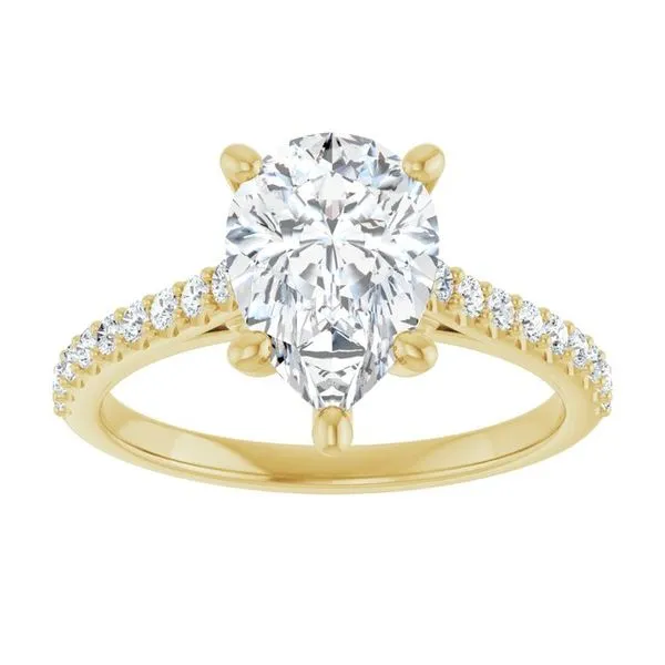 Accented Infinity-Inspired Engagement Ring Image 3 Clater Jewelers Louisville, KY