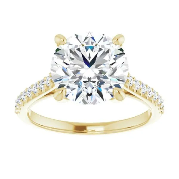 Accented Infinity-Inspired Engagement Ring Image 3 Mark Jewellers La Crosse, WI