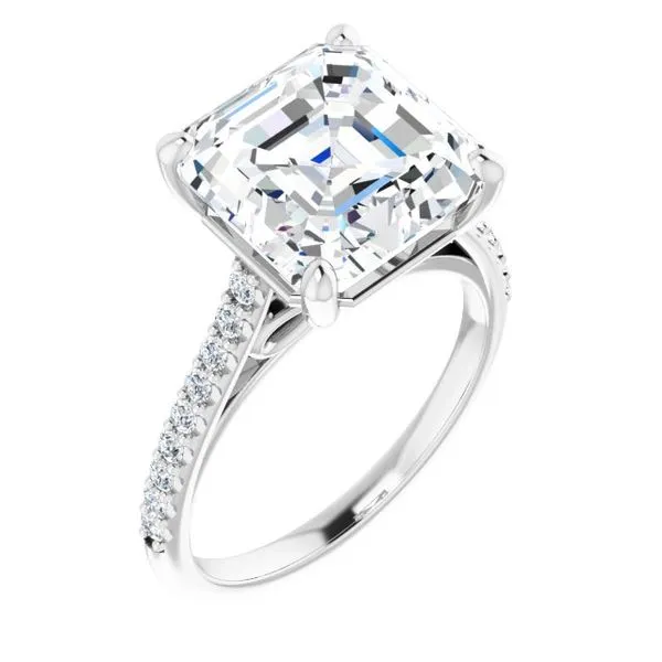 Accented Infinity-Inspired Engagement Ring Don's Jewelry & Design Washington, IA