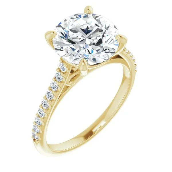 Accented Infinity-Inspired Engagement Ring Don's Jewelry & Design Washington, IA