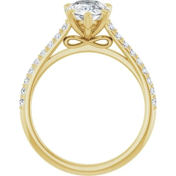 Accented Infinity-Inspired Engagement Ring Image 2 Paul James Jewelers Angels Camp, CA