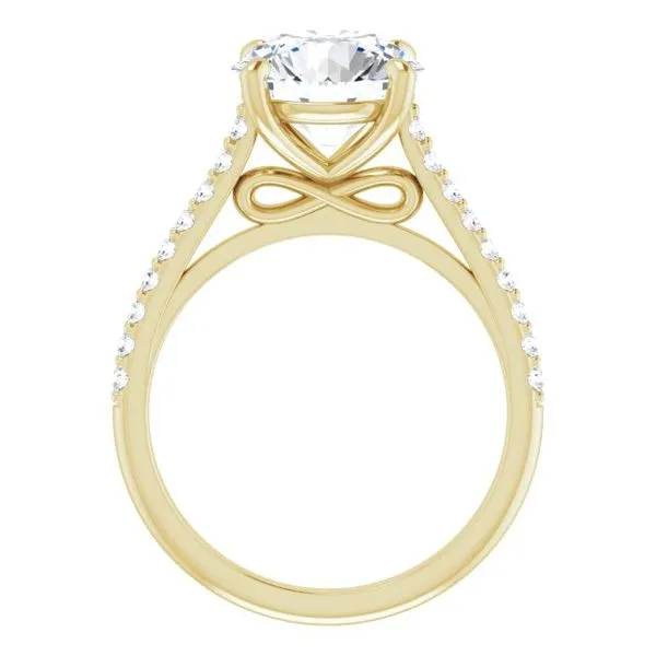 Accented Infinity-Inspired Engagement Ring Image 2 Mark Jewellers La Crosse, WI
