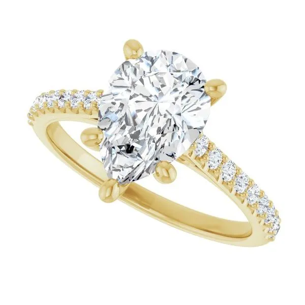 Accented Infinity-Inspired Engagement Ring Image 5 Natale Jewelers Sewell, NJ
