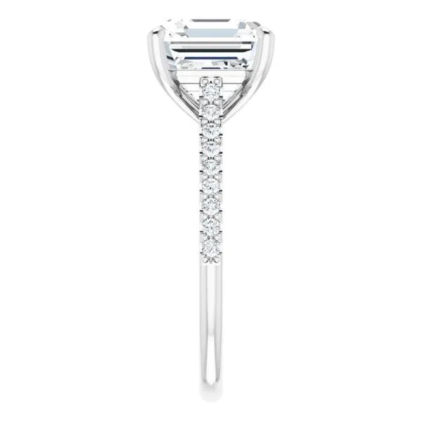 Accented Infinity-Inspired Engagement Ring Image 4 Mark Jewellers La Crosse, WI