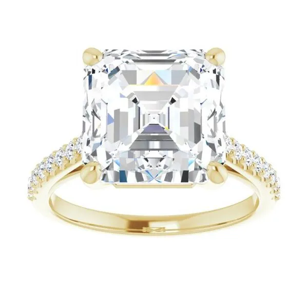 Accented Infinity-Inspired Engagement Ring Image 3 J. Thomas Jewelers Rochester Hills, MI