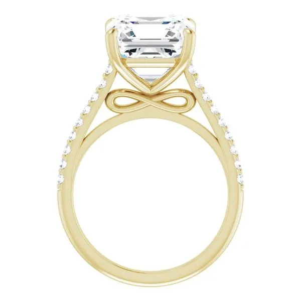 Accented Infinity-Inspired Engagement Ring Image 2 Shipley's Fine Jewelry Hampstead, MD