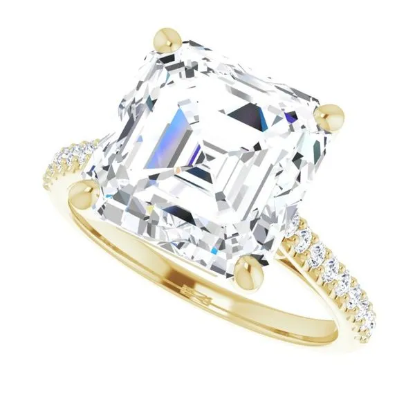 Accented Infinity-Inspired Engagement Ring Image 5 JF Jones Jewelers Rochester, NY