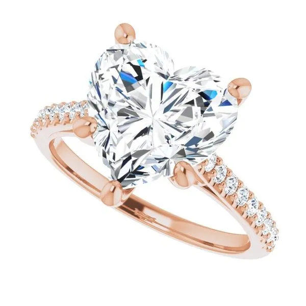 Accented Infinity-Inspired Engagement Ring Image 5 The Jewelry Source El Segundo, CA