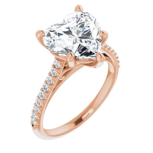 Accented Infinity-Inspired Engagement Ring Don's Jewelry & Design Washington, IA