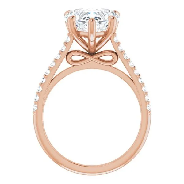 Accented Infinity-Inspired Engagement Ring Image 2 Clater Jewelers Louisville, KY