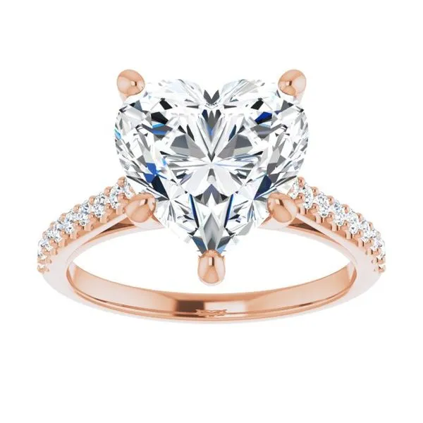 Accented Infinity-Inspired Engagement Ring Image 3 Clater Jewelers Louisville, KY