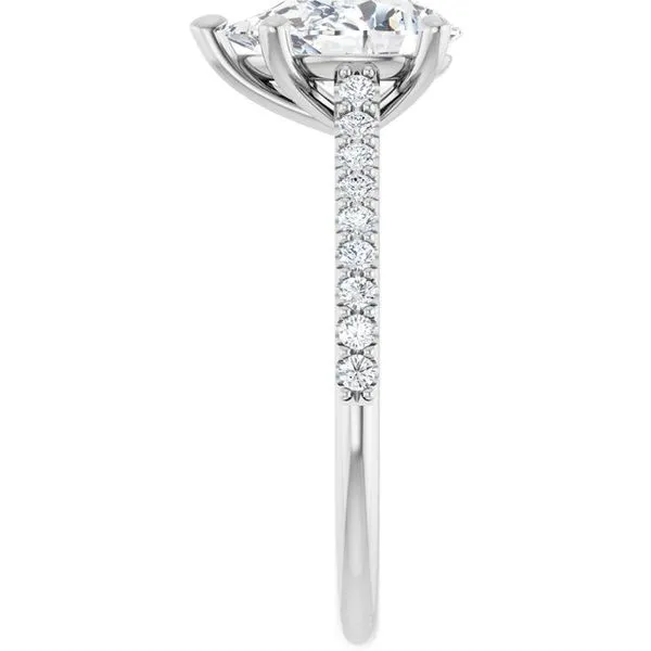 Accented Infinity-Inspired Engagement Ring Image 4 Don's Jewelry & Design Washington, IA