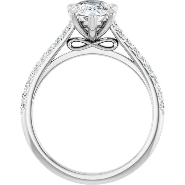 Accented Infinity-Inspired Engagement Ring Image 2 Paul James Jewelers Angels Camp, CA