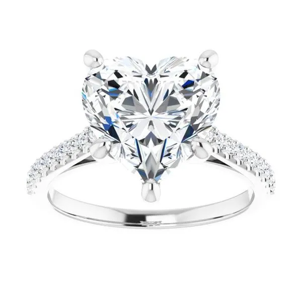 Accented Infinity-Inspired Engagement Ring Image 3 Don's Jewelry & Design Washington, IA