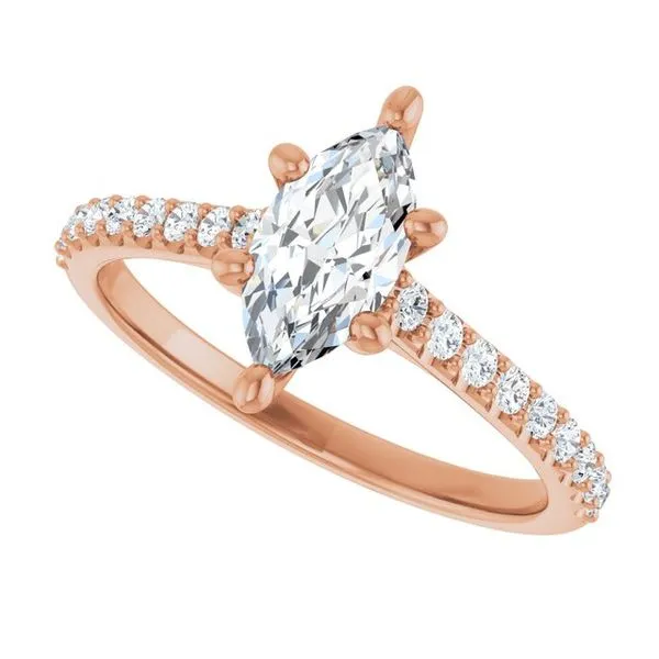 Accented Infinity-Inspired Engagement Ring Image 5 Jimmy Smith Jewelers Decatur, AL