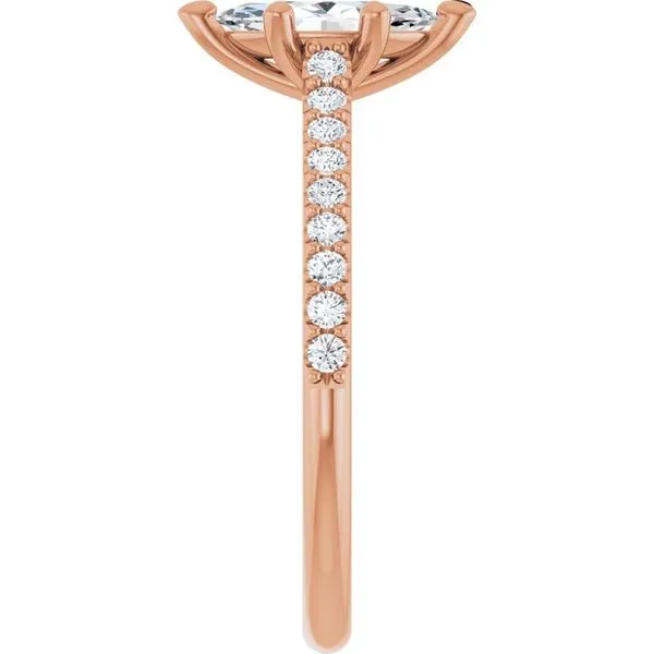 Accented Infinity-Inspired Engagement Ring Image 4 JF Jones Jewelers Rochester, NY