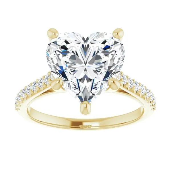 Accented Infinity-Inspired Engagement Ring Image 3 Vulcan's Forge LLC KANSAS CITY, MO