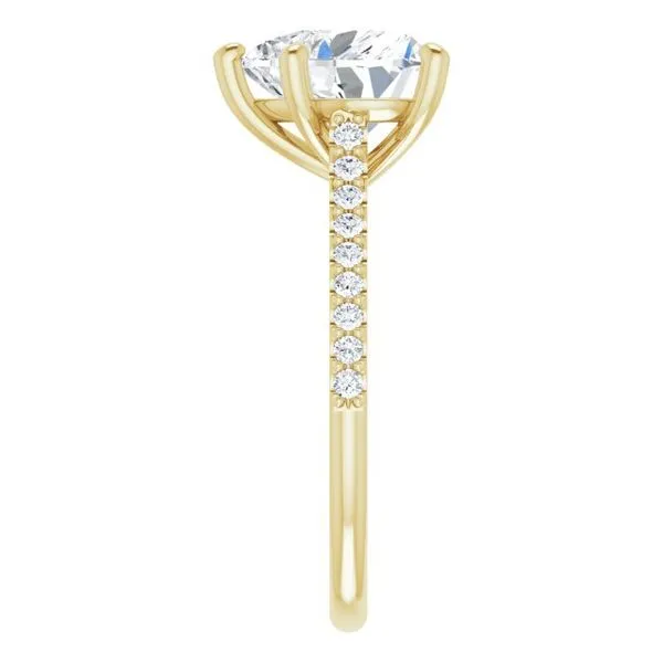 Accented Infinity-Inspired Engagement Ring Image 4 Natale Jewelers Sewell, NJ