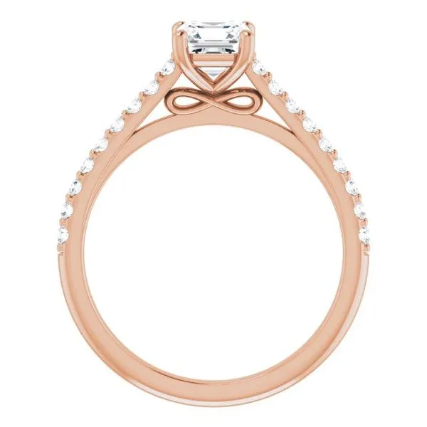 Accented Infinity-Inspired Engagement Ring Image 2 Banks Jewelers Burnsville, NC