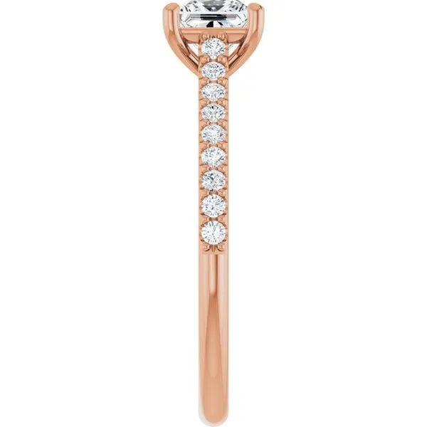 Accented Infinity-Inspired Engagement Ring Image 4 JF Jones Jewelers Rochester, NY