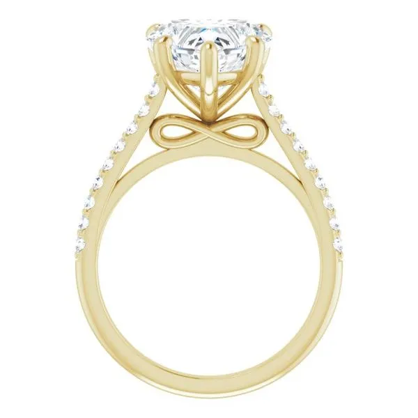 Accented Infinity-Inspired Engagement Ring Image 2 Jimmy Smith Jewelers Decatur, AL