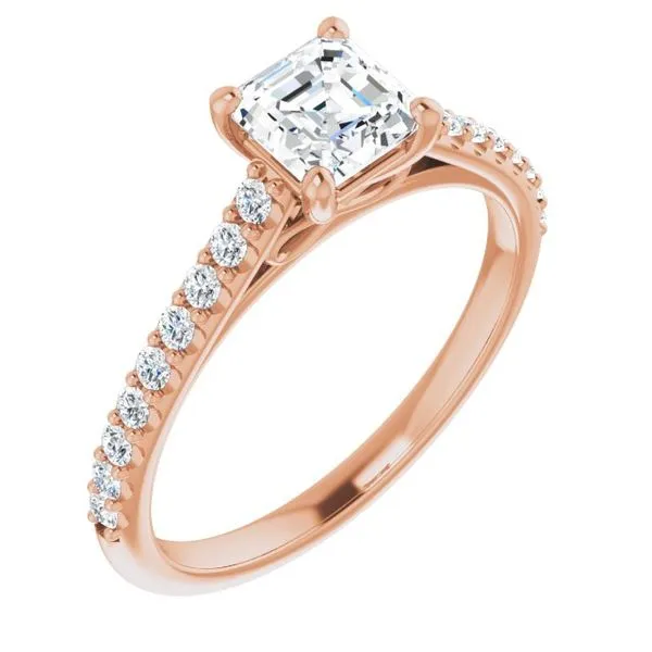 Accented Infinity-Inspired Engagement Ring Don's Jewelry & Design Washington, IA