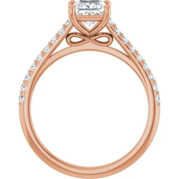 Accented Infinity-Inspired Engagement Ring Image 2 J. Thomas Jewelers Rochester Hills, MI