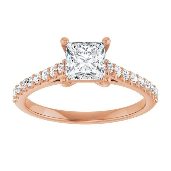 Accented Infinity-Inspired Engagement Ring Image 3 Mark Jewellers La Crosse, WI