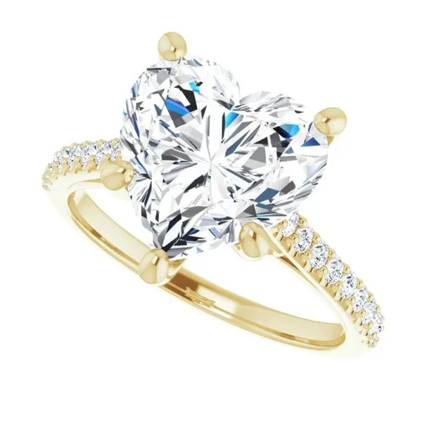 Accented Infinity-Inspired Engagement Ring Image 5 Clater Jewelers Louisville, KY