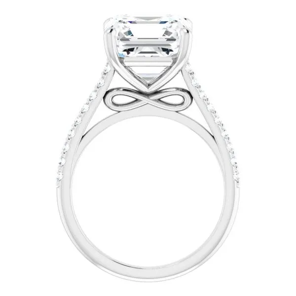 Accented Infinity-Inspired Engagement Ring Image 2 Shipley's Fine Jewelry Hampstead, MD